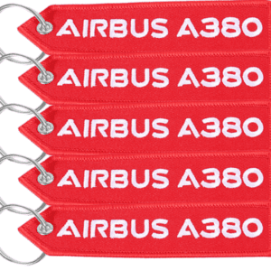 Llaveros Bordados Airbus A380 - Detalles de Aviación de Alta Calidad