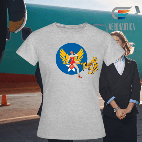 Camiseta para Mujer Nose Art Memphis Belle