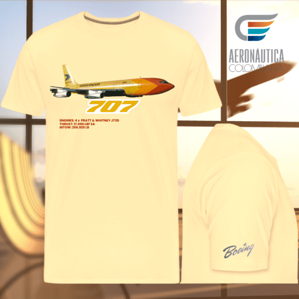 CAMISETA BOEIGN 707 AEROLINEA AEROCONDOR PILOTOS AVIACION